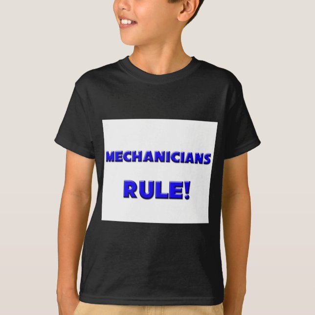 T-shirt Règle de mécaniciens ! (Devant)