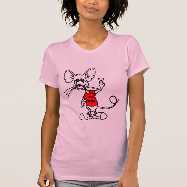 T-SHIRT RÈGLE DE RATS DE VILLE DE NYC (Devant)