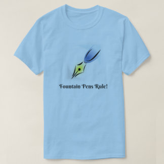 T-shirt Règle de stylos-plumes et de graines