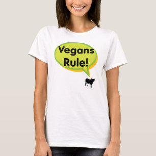 T-shirt Règle de végétaliens ! Conception verte