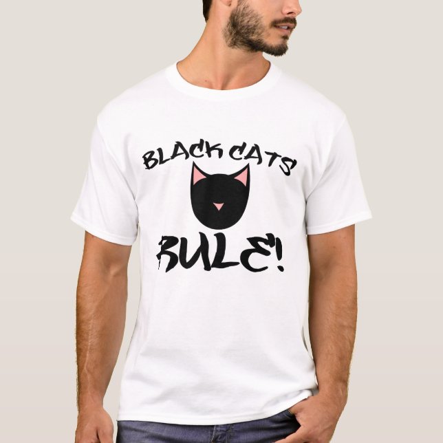 T-shirt RÈGLE DES Chats noirs (Devant)