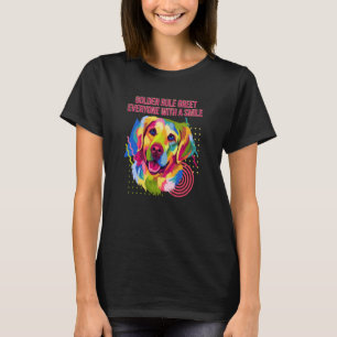 T-shirt Règle d'or Saluer tout le monde avec un sourire Go