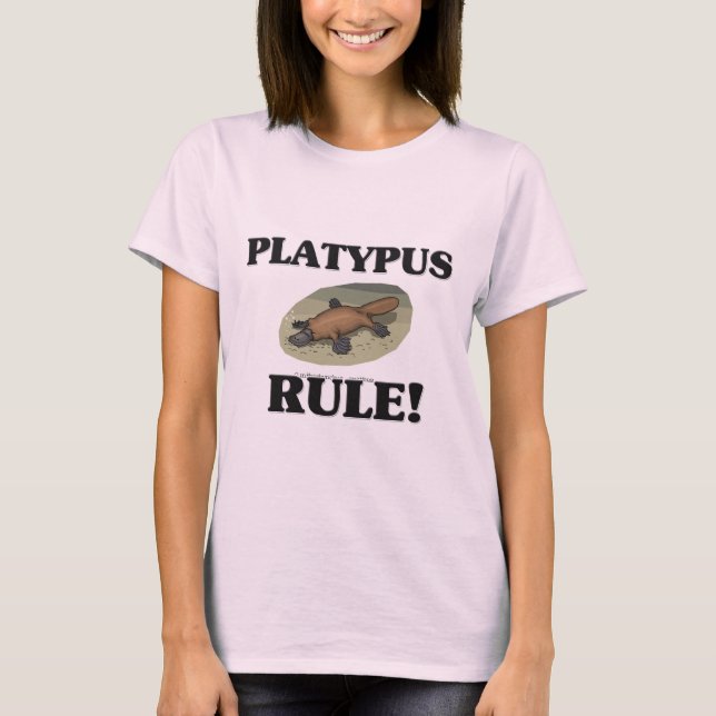 T-shirt Règle d'ORNITHORYNQUE ! (Devant)