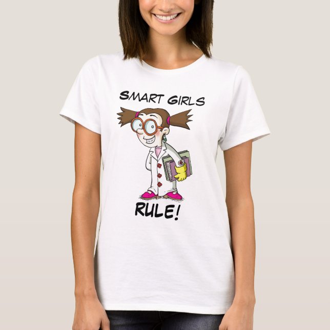 T-shirt Règle futée de filles (Devant)