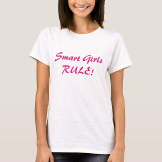 T-shirt RÈGLE futée de filles ! - Customisé