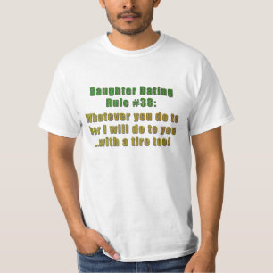 T-shirt Règle no 38 de la réunion de la fille