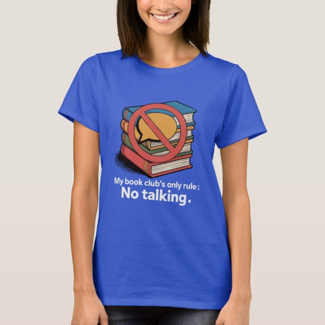 T-shirt Règle "Pas de Parole" du Club de Lecture des Intro (Devant)