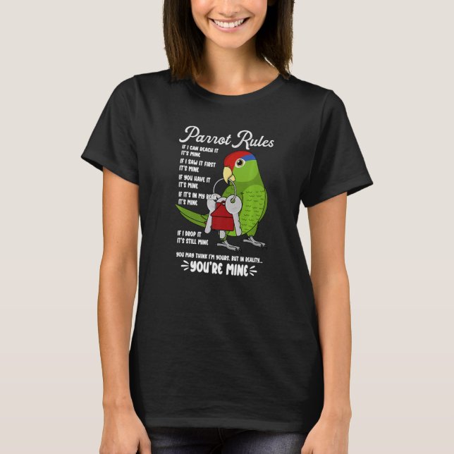 T-shirt Règlement de la maison de perroquets C'est à moi I (Devant)