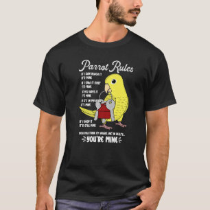 T-shirt Règlement de la maison de perroquets C'est le mien