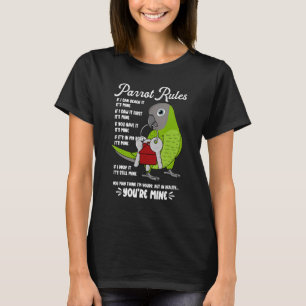 T-shirt Règlement de la maison de perroquets C'est le mien