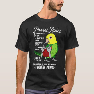 T-shirt Règlement de la maison de perroquets C'est le mien