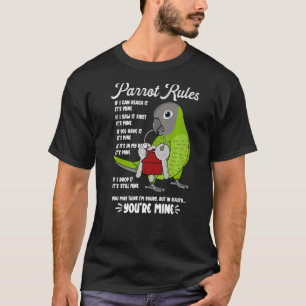 T-shirt Règlement de la maison de perroquets C'est le mien