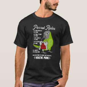 T-shirt Règlement de la maison de perroquets C'est le mien
