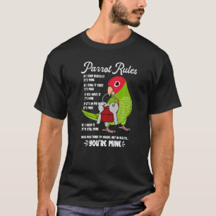 T-shirt Règlement de la maison de perroquets C'est le mien
