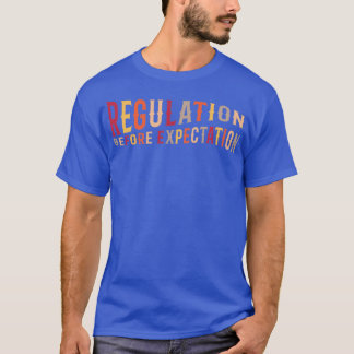 T-shirt Réglementation avant l'attente Autisme Travail soc
