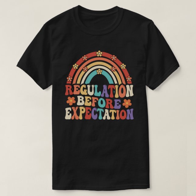 T-shirt Réglementation avant l'attente Neurodiversité (Design devant)