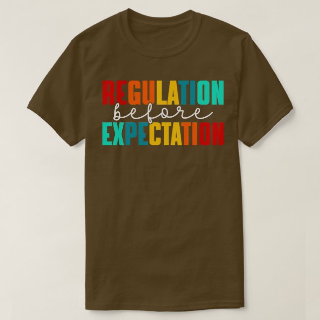 T-shirt Réglementation avant l'échéance (Design devant)