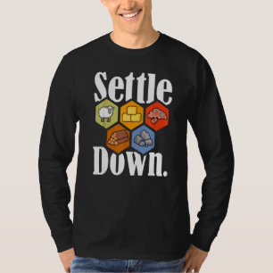 T-shirt Régler Bas Jeu De Table Nuit Les Colons Les Plus L