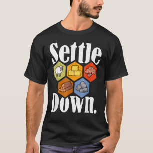 T-shirt Régler Bas Jeu De Table Nuit Les Colons Les Plus L