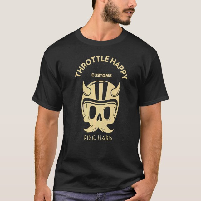 T-shirt Régler Happy Douanes Moker Morts (Devant)