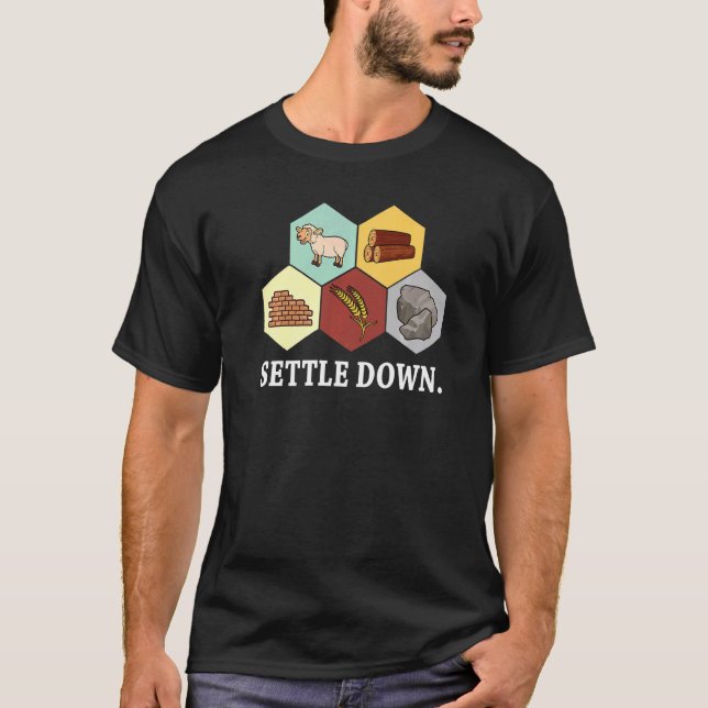 T-shirt Régler la nuit du jeu de plateau (Devant)