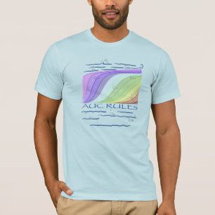 T-shirt Règles AUC, texte personnalisé, clair