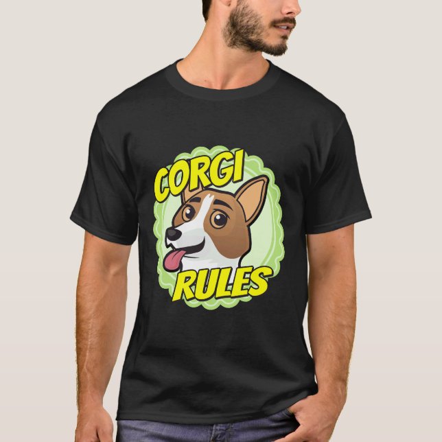 T-shirt Règles Corgi (Devant)