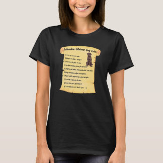 T-shirt Règles de chien Retriever Labrador Chocolat propri