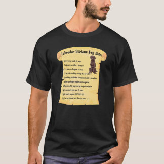 T-shirt Règles de chien Retriever Labrador Chocolat Propri