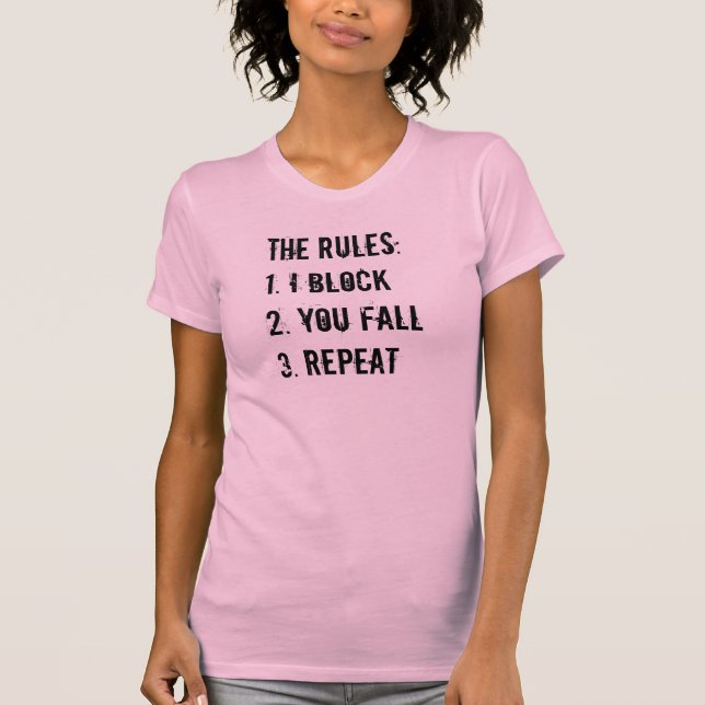 T-shirt Règles de Derby de rouleau (Devant)