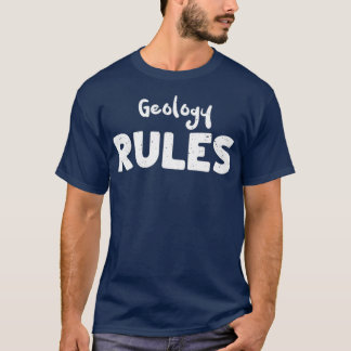 T-shirt Règles de géologie Géologie