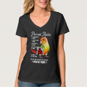 T-shirt Règles de la maison des perroquets C'est à moi Je