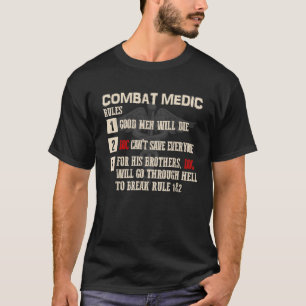 T-shirt Règles de la médecine de combat Gift Combat Medan