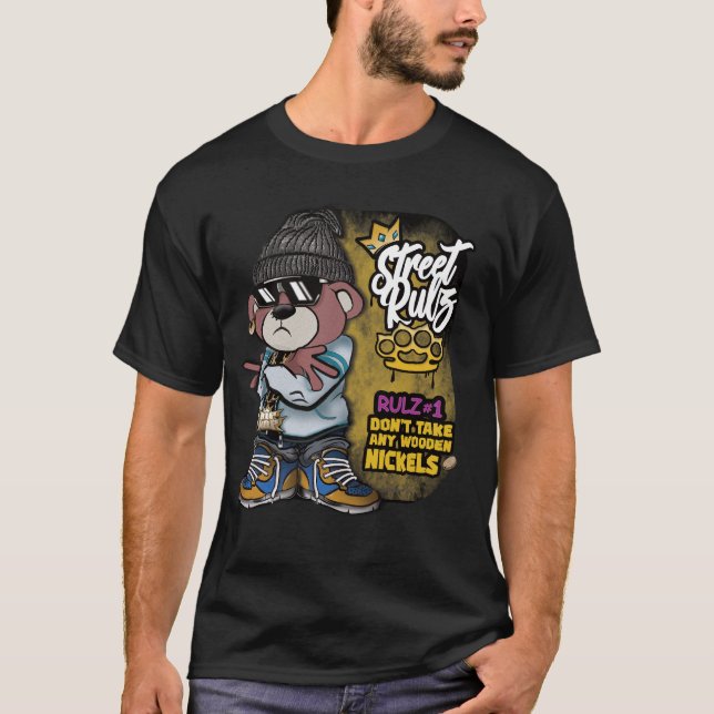 T-shirt Règles de la rue Ours conseils (Devant)