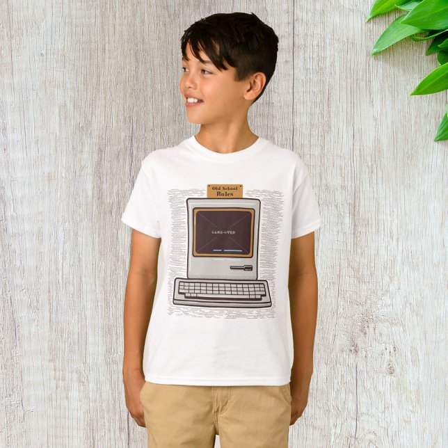 T-shirt Règles de l'ancienne école Jeu vidéo rétro terminé (Créateur téléchargé)