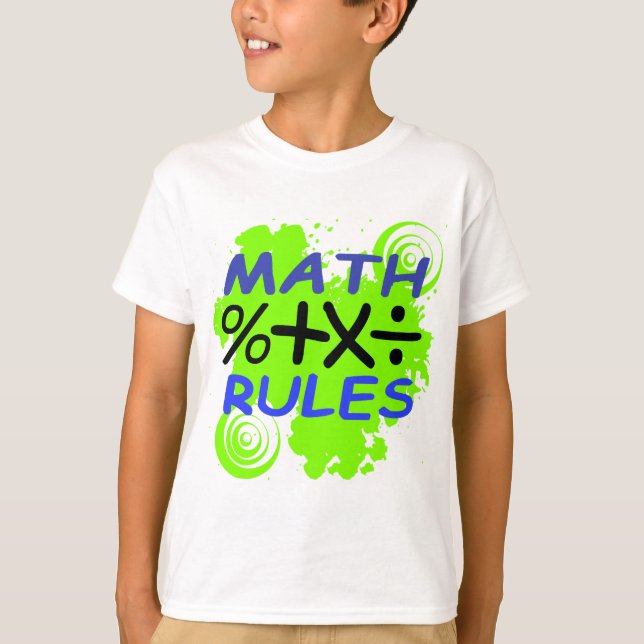 T-shirt Règles de maths (Devant)