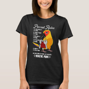 T-shirt Règles de Parrot House C'est à moi I Sun Conure