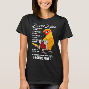 T-shirt Règles de Parrot House C'est à moi I Sun Conure