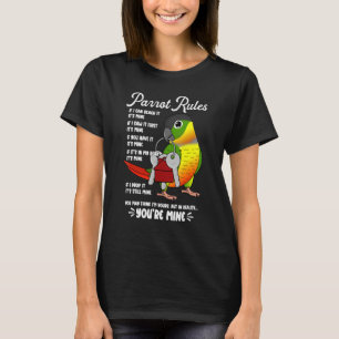 T-shirt Règles de perroquet C'est à moi Jaune Jaune Jaune