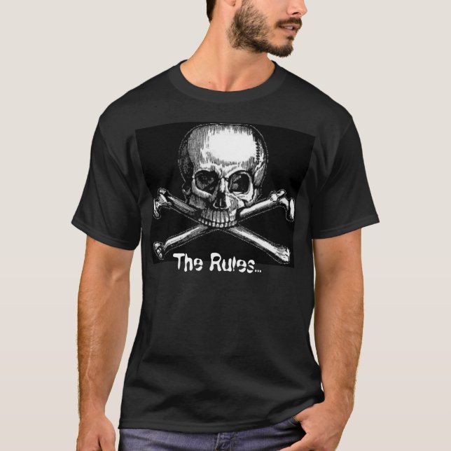 T-shirt Règles de pirate (Devant)