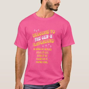 T-shirt Règles de terrain de jeu Gen X - Génération amusan