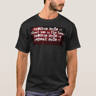 T-shirt Règles de zombi