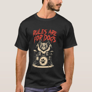 T-shirt Règles drôles pour les amoureux des chats sont pou