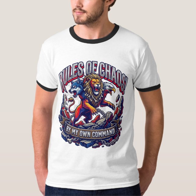 T-shirt Règles du chaos sous mon propre commandement hybri (Devant)