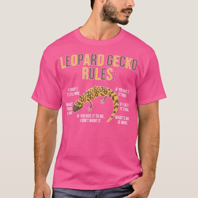 T-shirt Règles Gecko Léopard Propriétaire de Gecko Léopard (Devant)