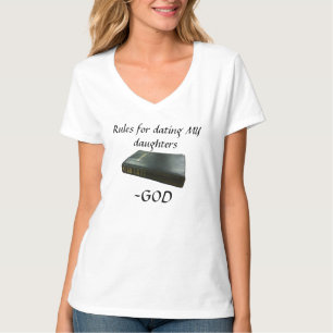 T-shirt Règles pour fréquenter les filles de DIEU