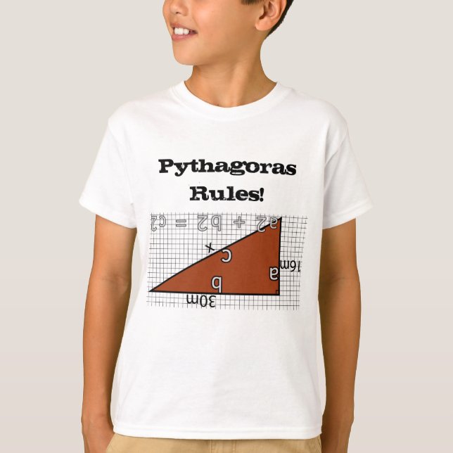T-SHIRT RÈGLES PYTHAGORAS ! (Devant)