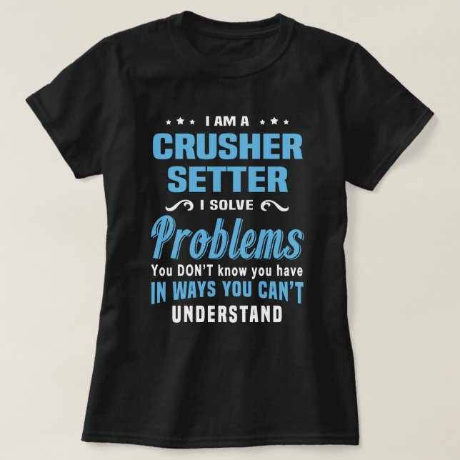 T-shirt Régleur de broyeur (Design devant)