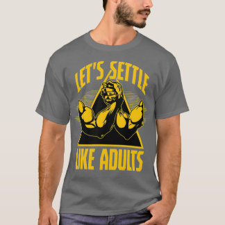 T-shirt Réglons comme des adultes bras de lutte