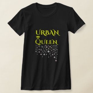 T-SHIRT RÈGNE, CITRON NOIR DIAMANT RARE FEMME URBAINE SLIM